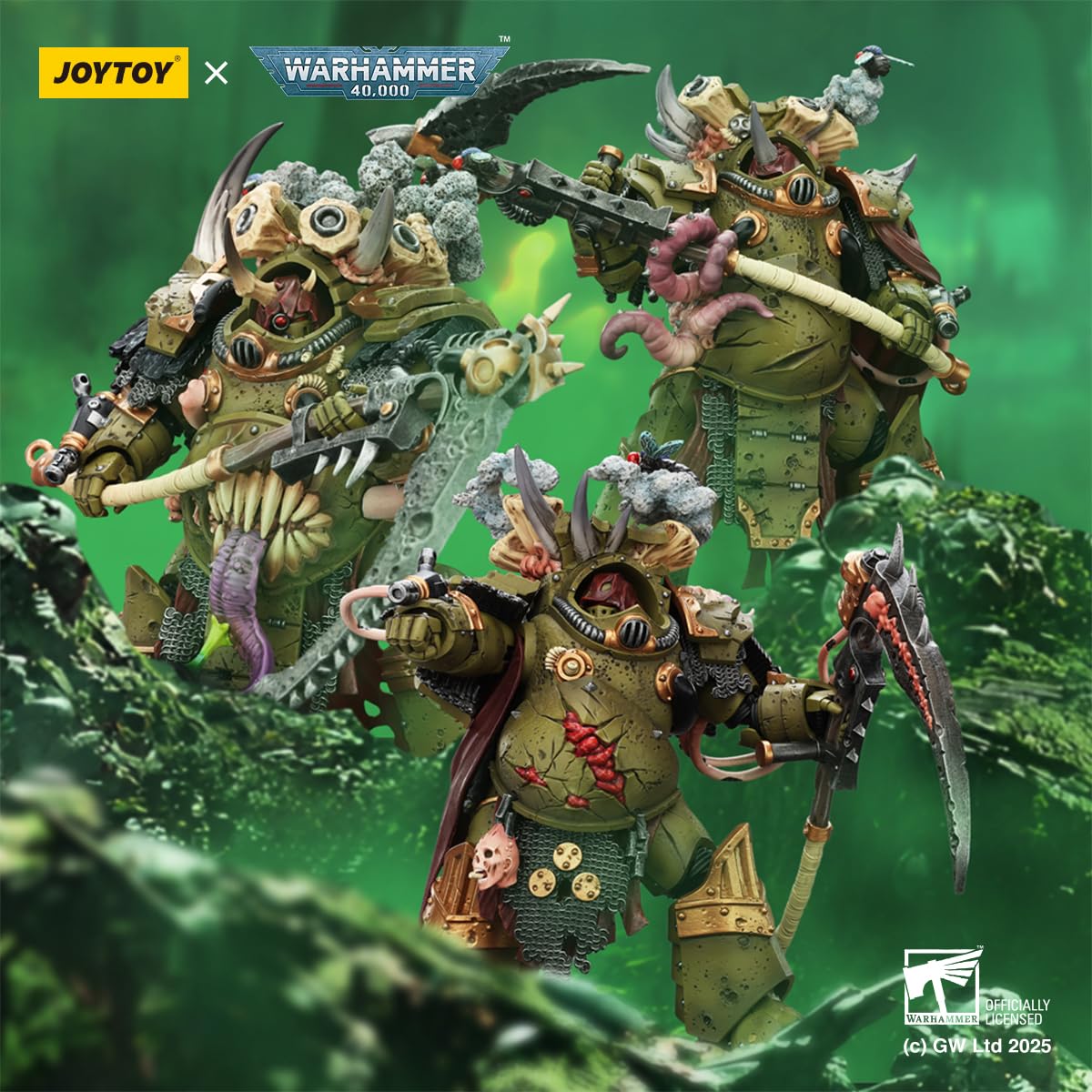 JOYTOY Death Guard Warhammer 40k 1/18 Action Figure Death Guard JOYTOY Death Guard Warhammer 40k 1/18 Action Figure Death Guard